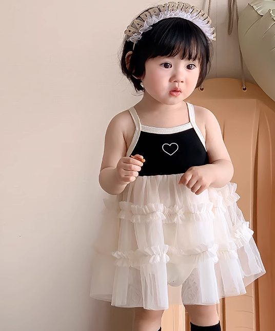 Cute Princess Suspender lace Skirt with attached bloomers