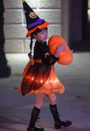 Cute Witch two piece sweater and lighting dress with hat